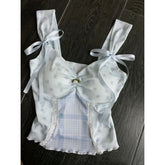 BXOXO Sweet Sling T-shirt Sexy Slim Crop Top Y2k Goth Woman Clothing 2000s Backless Punk Camisole Lace Harajuku Korea Off Shoulder Tee